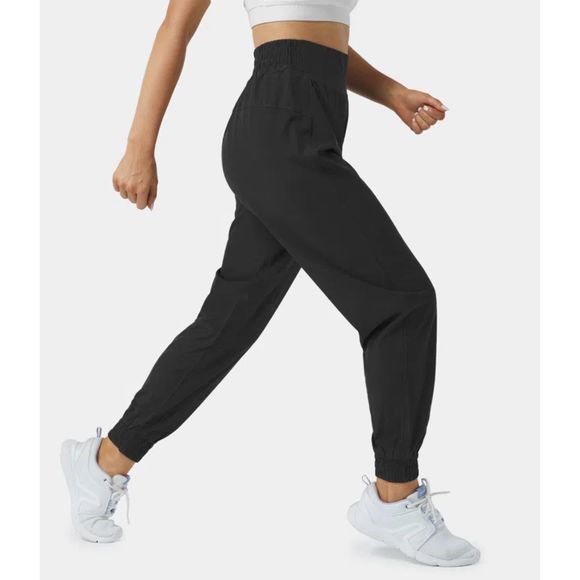 Halara High Waisted Elastic Waistband Casual Joggers Color: Black SIZE: MEDIUM - Picture 2 of 7